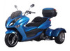 Ice Bear SPORTY 300cc Motor Trike "MAGNUM-300" with Windshield & Big Rear Trunk