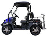 Blue - Massimo Buck 200X UTV, 177cc EFI Four-Stroke, Single Cylinder - Fully Assembled and Tested - Side View
