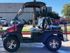 Red - Fully Loaded Cazador OUTFITTER 200 Golf Cart 4 Seater UTV - Fully Assembled and Tested - Red Side View