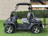 Black - Fully Loaded Cazador OUTFITTER 200 EFI Golf Cart 4 Seater UTV - Black-Side-View