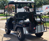 Black - Fully Loaded Cazador OUTFITTER 200 EFI Golf Cart 4 Seater UTV - Black-Back-View