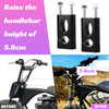 Mini Bike Handlebar Risers 7/8 22mm Bike Handlebar Mount Clamp for Coleman BT200X CT200U-EX Trailmaster MB200 Mega Moto 80 105 Razor MX650 Apollo SSR 110 125cc Dirt Pit Bike Motorcycle Parts