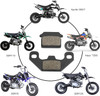 Rear Ceramic Disc Brake Caliper Pads Shoes for 70cc 90cc 110cc 125cc SSR Apollo DB27 Kayo TS90 TSD-F110 Stomp Juicebox FXJ110 4-Stroke Engine Chinese Pit Dirt Bike Parts
