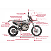 TrailMaster JHL Pro Series Dirt Bike TM LX300 - 283cc EFI Engine