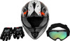 DOT Youth Kids Motocross ATV Helmets Offroad Street Dirt Bike Go-Kart BMX MX Full Face Helmet