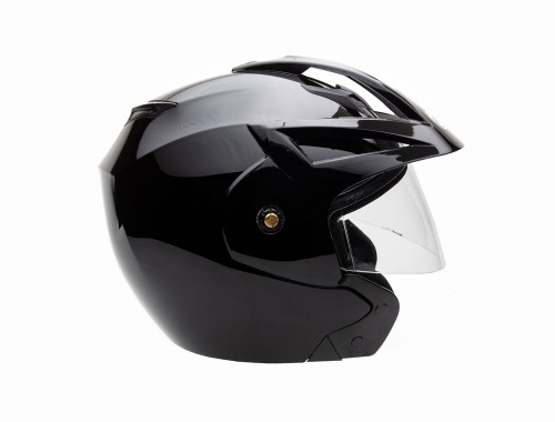 Open Face MMG Helmet. Model Crux. Color: Shiny Black