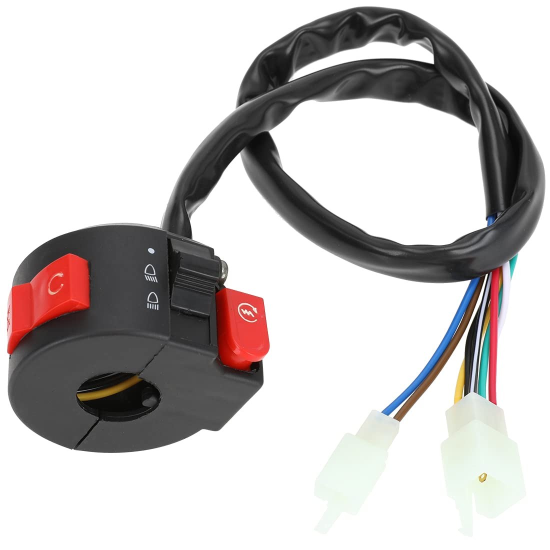 WOOSTAR 10 Wire 3 Function Left Handlebar Switch Replacement for 50cc