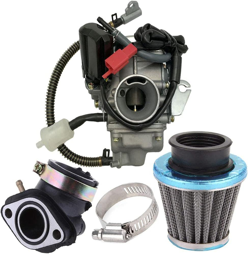 TCMT GY6 150cc Carburetor For Scooter, Moped, ATV, Go Kart | Fits Taotao, Roketa, Sunl, Tank & More | 24mm Intake