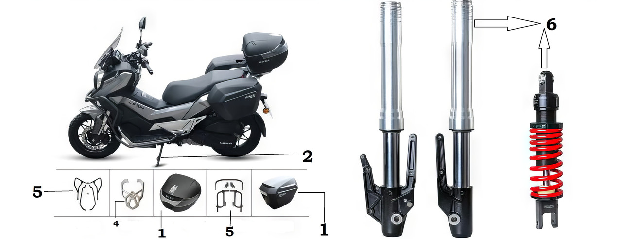 Lifan KPV Side Box Rack Set For Sale | Txpowersports