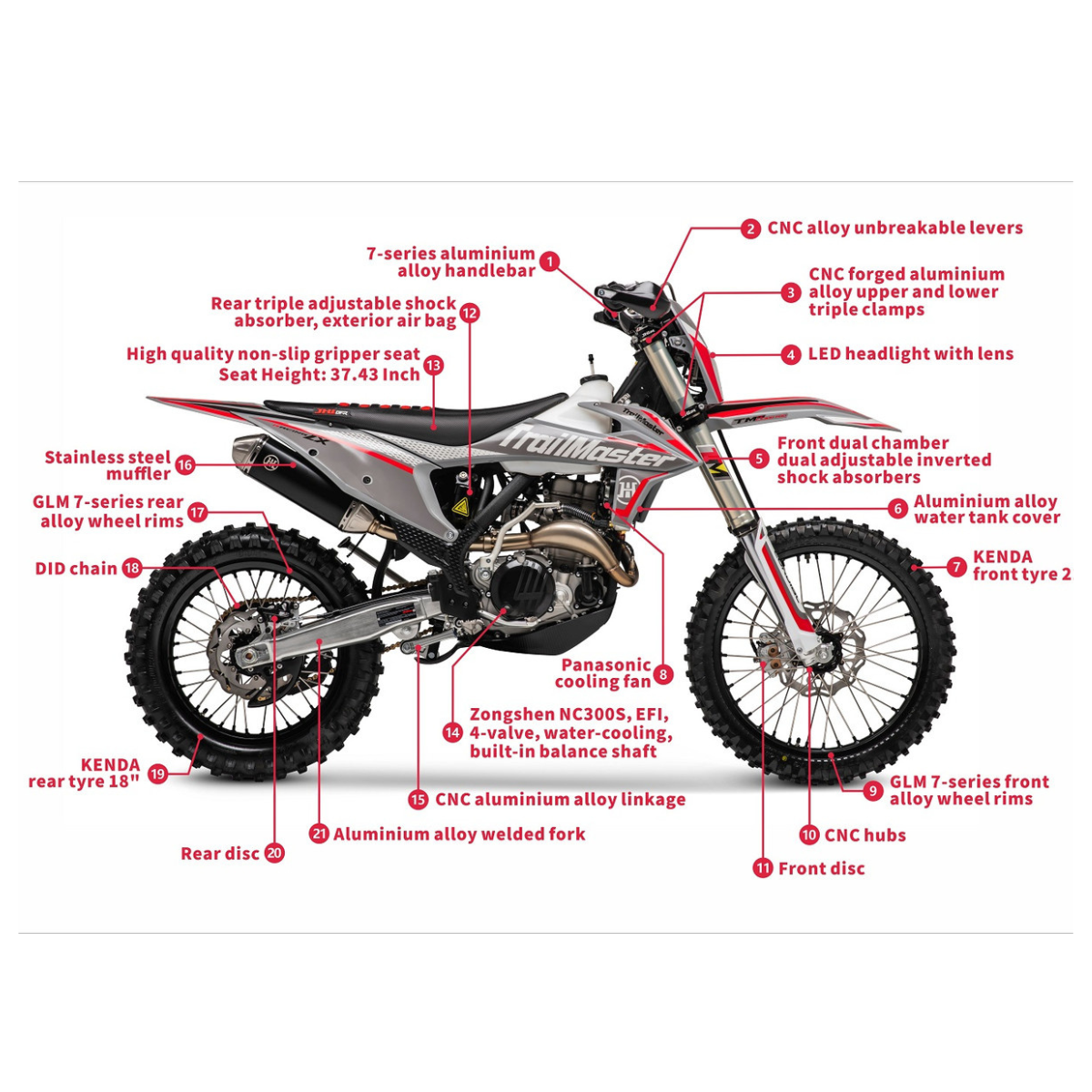 TrailMaster JHL Pro Series TM LX300 Pro – 283cc Water-Cooled
