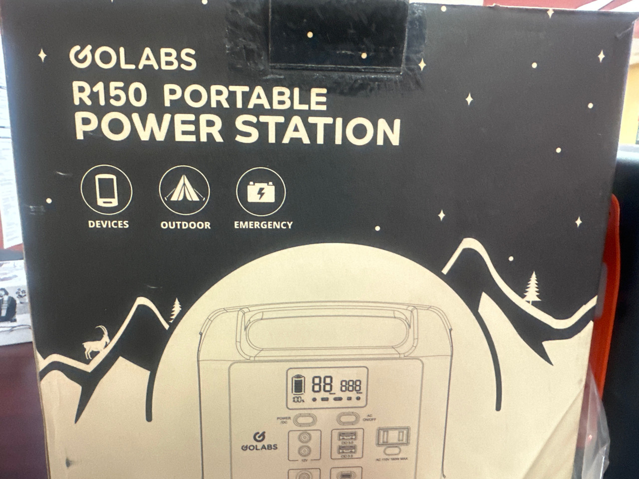 R150 Portable Power Station, 204Wh Lifepo4 Battery | Txpowersports
