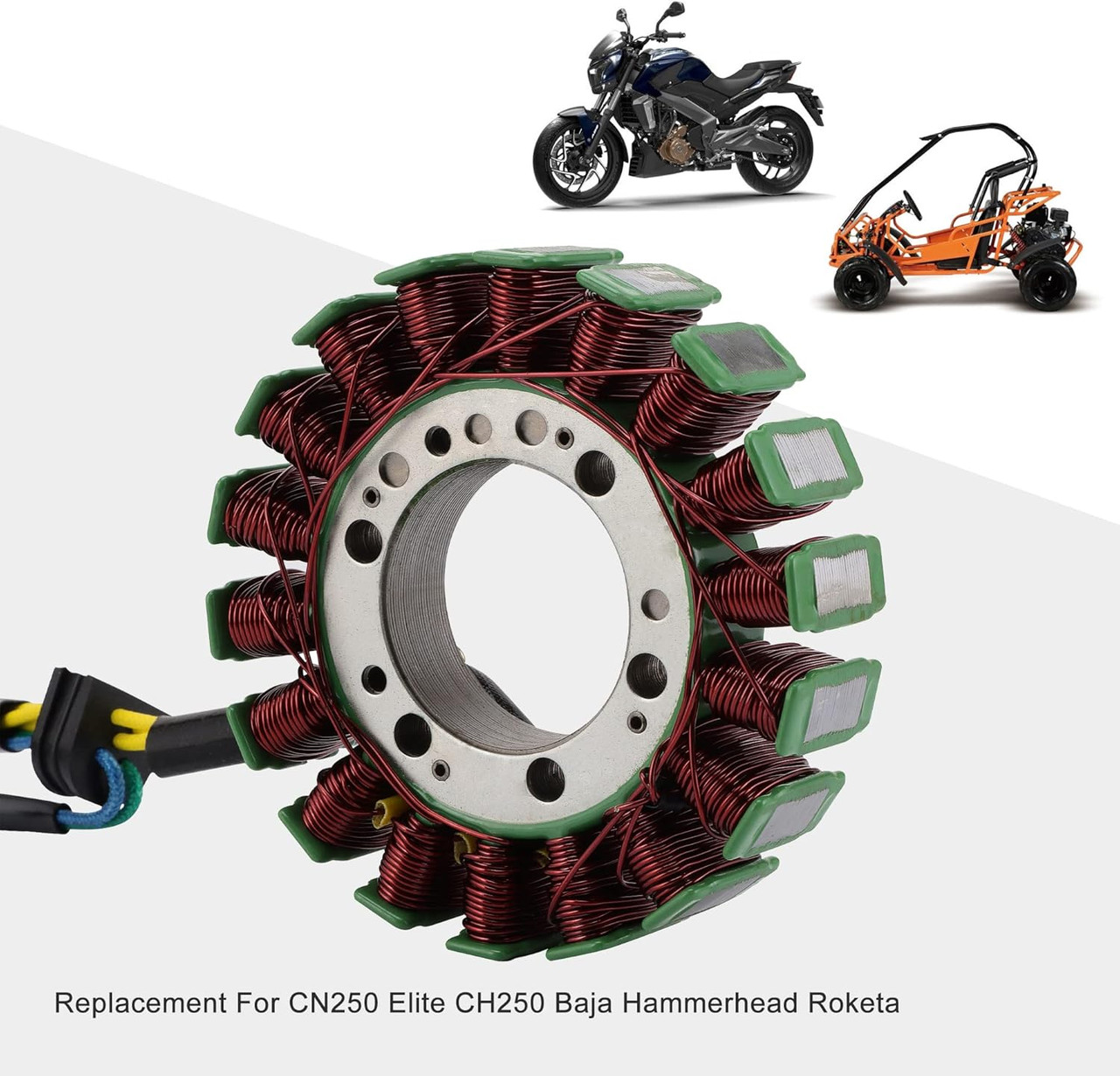 18-Pole Magneto Stator Coil for 250cc 260cc | Elite Roketa