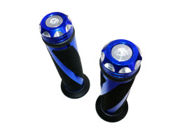 Aftermarket MYK Scooter Grip Set | Swirl Blue (7/8")