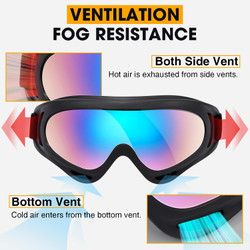 Kids Motorcycle Goggles - 2-Pack Dirt Bike Off-Road Racing Goggles for Boys & Girls