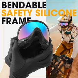 Kids Motorcycle Goggles - 2-Pack Dirt Bike Off-Road Racing Goggles for Boys & Girls