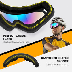 Kids Motorcycle Goggles - 2-Pack Dirt Bike Off-Road Racing Goggles for Boys & Girls