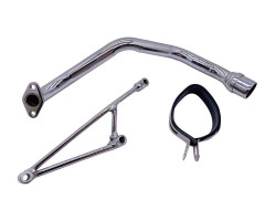 Exhaust Performance MMG for 150cc 4 Stroke Chinese Scooters with Silver Finish