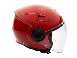 Open Face MMG Helmet. Model Blaze. Color: Shiny Red. *DOT APPROVED*
