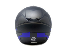 Full Face MMG Helmet. Model Gliss. Color: Matte Black/Blue. *DOT APPROVED*