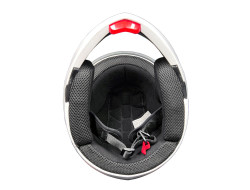Open Face MMG Helmet. Model Crux. Flip Color: Shiny White. *DOT APPROVED*