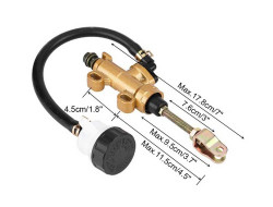 Master Cylinder (Rear) MYK With Reservoir for Dirt Bikes and ATVs - Foot Brake