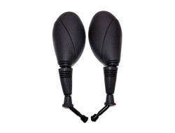 MYK Universal Mirror Set, 8mm RH/RH Thread - BLACK