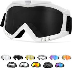 Dirt Bike Goggles, Windproof ATV Off-Road Goggle, Wide Vision Riding Motorcycle Goggles, Motorcycle Accessories