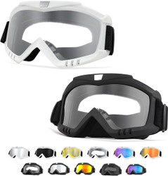 Dirt Bike Goggles, Windproof ATV Off-Road Goggle, Wide Vision Riding Motorcycle Goggles, Motorcycle Accessories