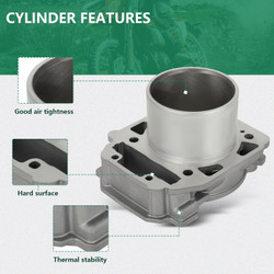 91mm 800cc Cylinder Piston Gasket Top End Rebuild Kit fit for Bombardier for Outlander 400 2003 2004 2005 2006, for Bombardier for Outlander 650 2006, 420929650 420845109 420845107 420845106