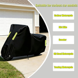 Outdoor Motorbike Protector for Derbi 125 SM Baja,Powersports Vehicle Covers,All Weather Waterproof Cruiser Motorcycle Cover All Season Storage Harsh Weather Sun Rain Cover