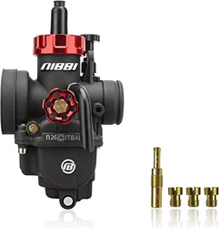 NIBBI 26mm 150cc Carburetor with Jets for 4 Stroke Engines Electric Choke Motorcycle Scooter, Fit YAMAHA KAWASAKI SUZUKI Apollo Dirt Bike Mini Bike SSR TTR KYMCO SYM TAOTAO GY6 Scooter Moped