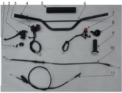 Hawk 250 Throttle Grip (Please see #9 for image)