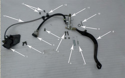 Hawk 250 Rear brake comp
