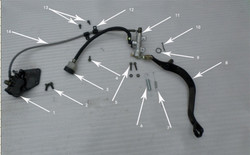 Hawk 250 Bracket (Oil Line-Swing Arm)