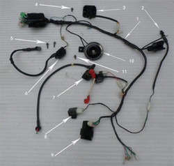 RPS Hawk 250 DLX Wire Harness EFI Models Only with Blue Tooth (#1 in Diagram)
