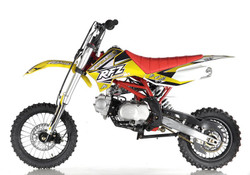 Apollo DB-X16 125cc RFZ Fully Automatic Kick Start Racing Dirt Bike, 4 stroke Single Cylinder - Fully Assembled and Tested