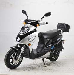 Vitacci BAHAMA 50cc (QT-6) Scooter, 4 Stroke, Air-Forced Cool, Single Cylinder - Silver