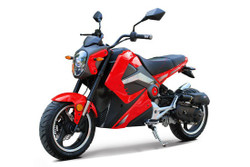 Vitacci BULLET 49.9cc Motorscooter, 4 Stroke,Single Cylinder,Air-Forced Cool - Red