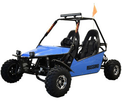 Massimo GKM 200cc Go Kart, 4-Strock, Electric CDI, Automatic W/Reverse - Blue