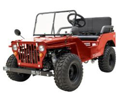 Massimo Jeep Off-Road 125cc Mini Go-Kart/ Golf Cart - Disc Brakes - Over-Size Tires