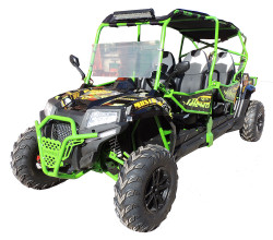 VITACCI PREDATOR 400 XL-4 SEATS UTV, ELECTRIC START, 4-STROKE,SINGLE-CYLINDER, WATER-COOLED - Green Left side view