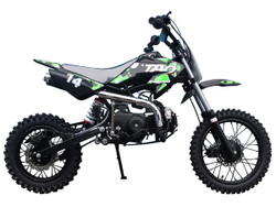 Taotao DB14 Semi-Automatic Off-Road Dirt Bike, Air Cooled, 4-Stroke, 1-Cylinder - Fully Assembled and Tested - Green