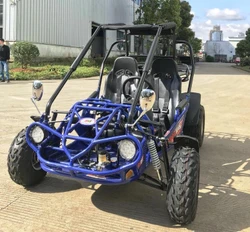 TrailMaster 200E XRS EFI Go Kart, 168.9cc Fully Automatic, Electric Start, Kill Switch - LEFT SIDE VIEW BLUE