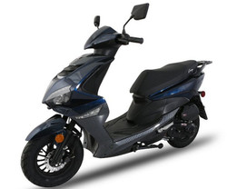 New Amigo GTO-150cc Scooter, 4-Stroke Electric and Kick Start -Blue