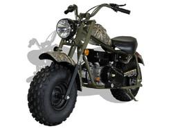MASSIMO MINI BIKE 200, 196cc Four-Stroke, Fully Automatic Clutch Transmission - Fully Assembled and Tested front side view