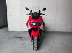 Roketa MC-174-150 Scooter, Electric/Kick -Red
