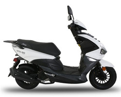Amigo GTO-50 Scooter, 4 Stroke Electric and Kick Start -WHITE