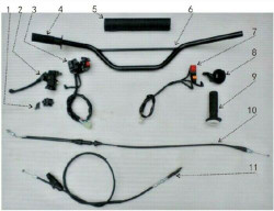RPS Hawk 250 Right Handle Bar Switch Assembly (#7 in Diagram)