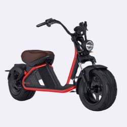 M2 Fat Tire Scooter 2000W EEC Proved Big Wheel Electric chopper Scooter  - Red-Front-View