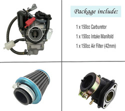 150cc Carburetor for GY6 4 Stroke Engines Electric